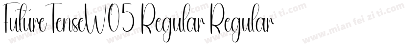 FutureTenseW05 Regular Regular字体转换